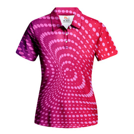 Pink Whirl - Girls' Polo