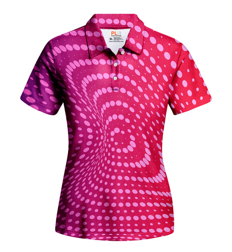 Pink Whirl - Girls' Polo