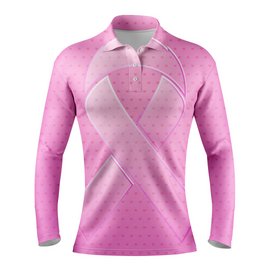 Breast Cancer | Women's Pink Butterfly Long Sleeve
