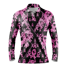 Breast Cancer | Women's Pink Ribbons Long Sleeve