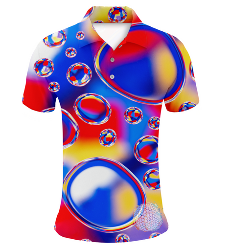Bubble Trouble | Couples Mens Small Short Sleeve / Womens Golf Shirts
