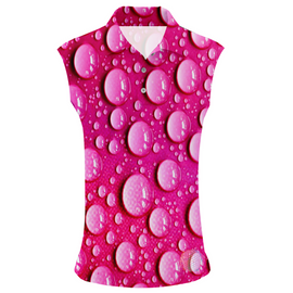 Bubblegum Dew | Womens Sleeveless S Golf Shirts