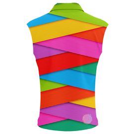 Colorful Cross-Fade | Womens Sleeveless Golf Shirts