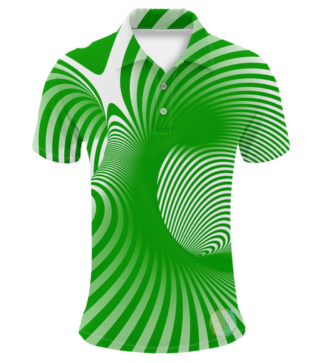 Cyclone | Mens S / Green Golf Shirts