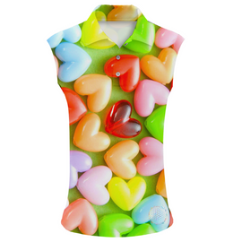Love Beans | Womens Sleeveless S Golf Shirts