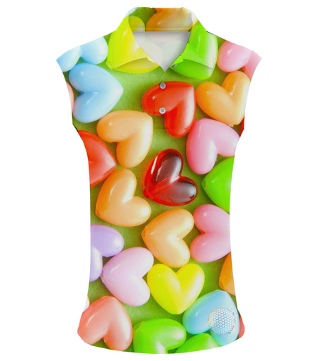 Love Beans | Womens Sleeveless S Golf Shirts