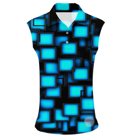 Night Screen | Womens Sleeveless S Golf Shirts