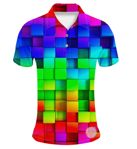 Tetris | Couples Mens Small Short Sleeve / Womens Golf Shirts